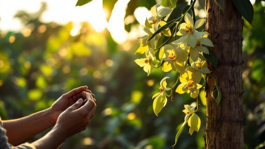 hand pollination and lengthy curing