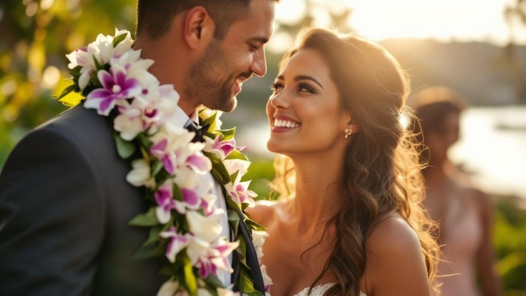 orchid leis symbolize celebration