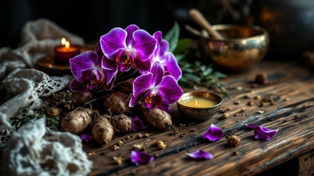 orchid roots for attraction
