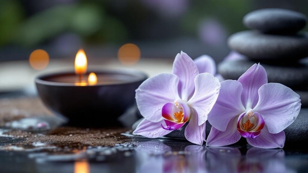 orchids inspire calm reflection