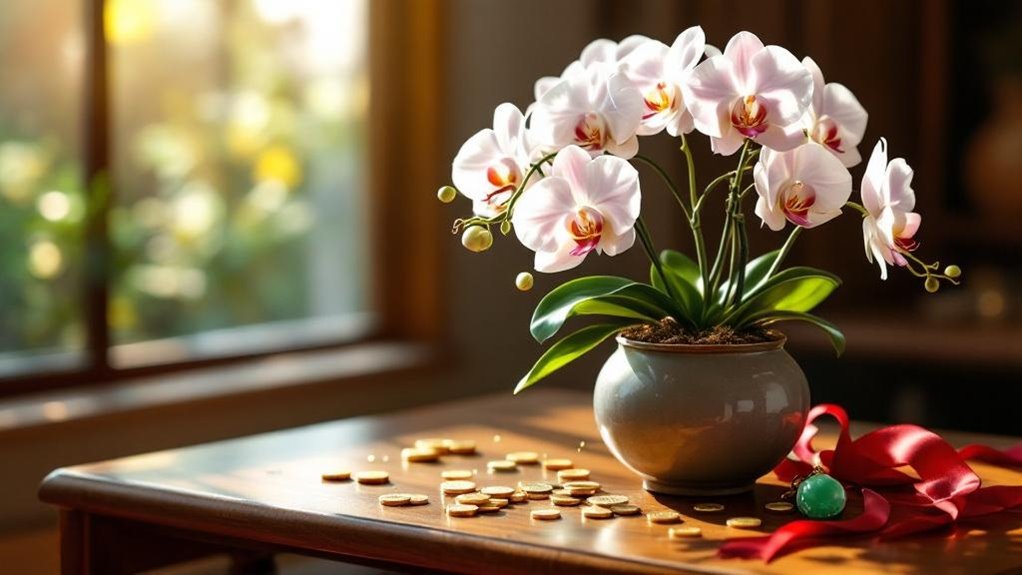 orchids symbolize good fortune
