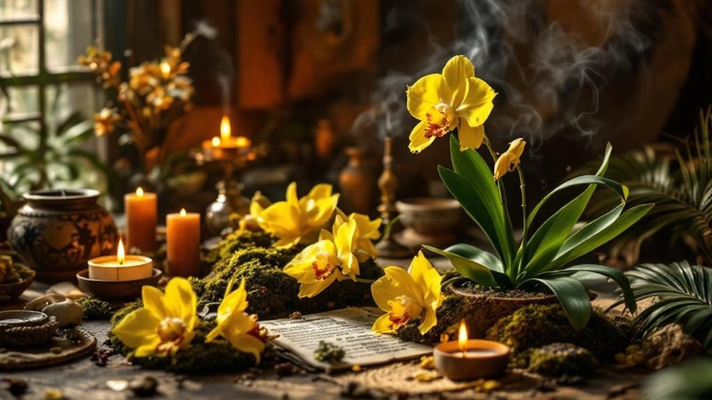 orchids symbolize renewal and harmony