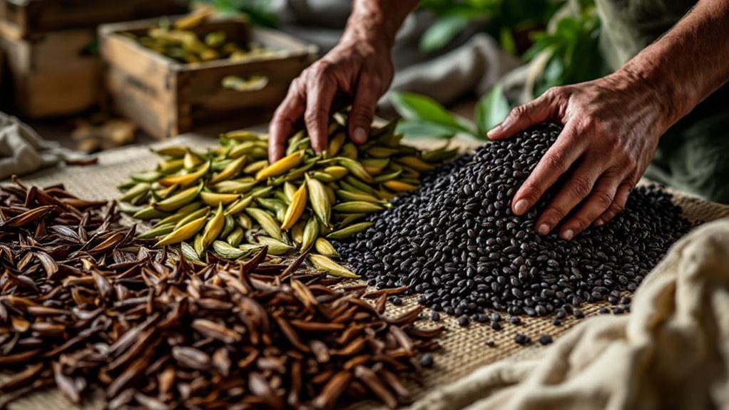 curing vanilla beans process