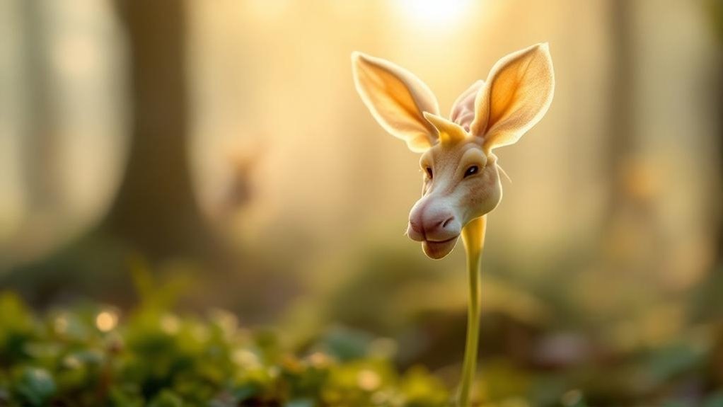 ears pouch like face silhouette