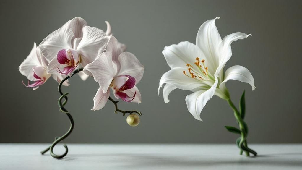 orchid elegance vs lily purity