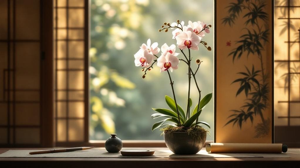 orchid symbolizes refined scholarly integrity