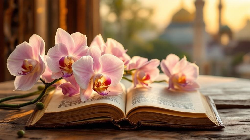 orchids rarely appear directly