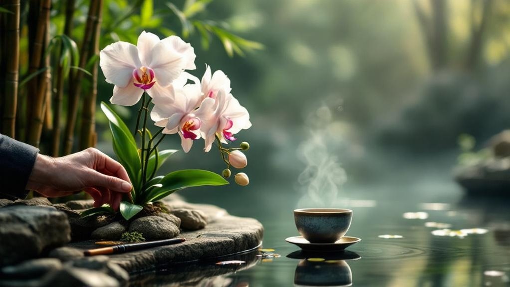orchids symbolize cultivated moral wisdom