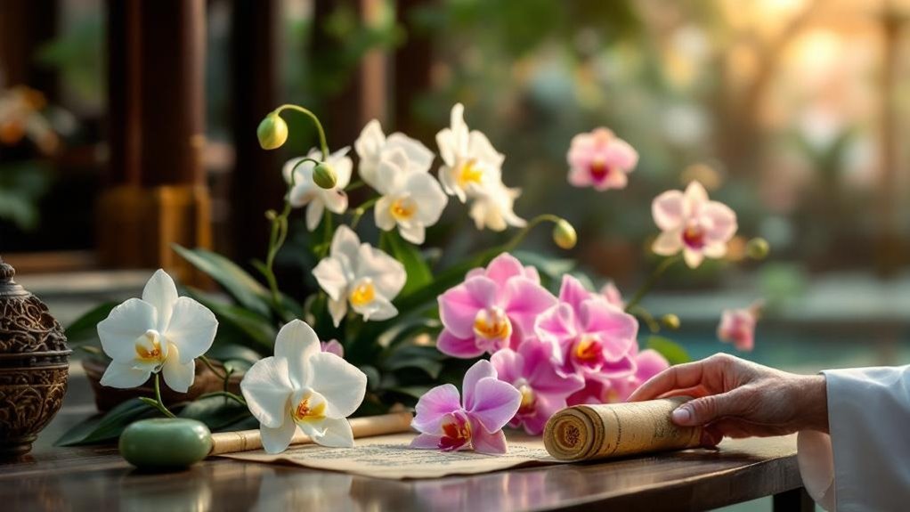orchids symbolize cultivated scholarly virtue