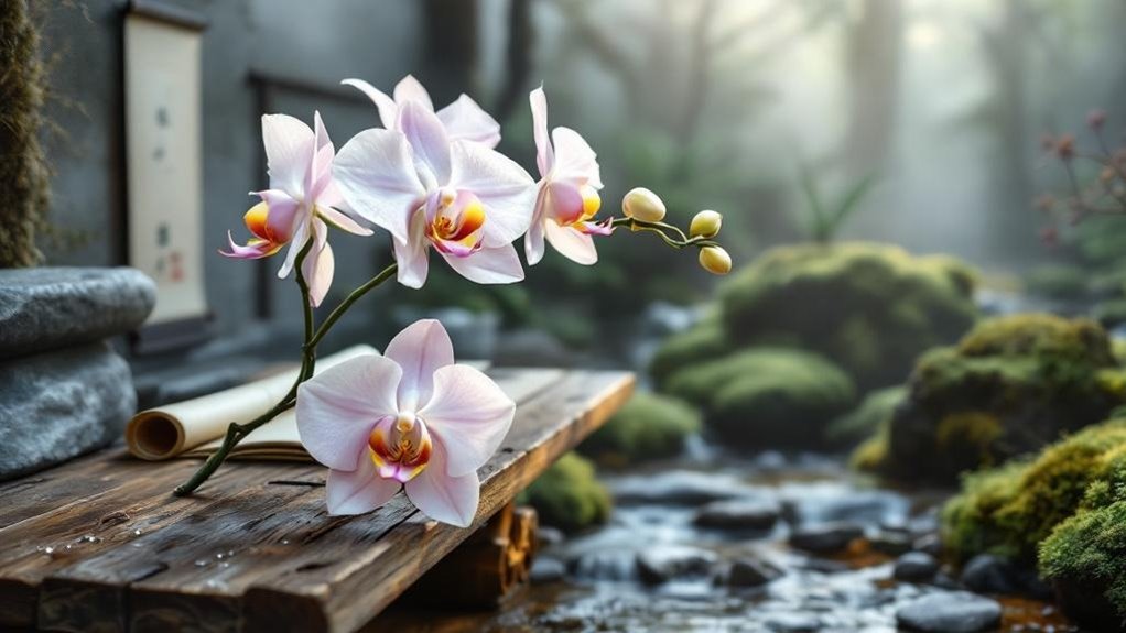 orchids symbolize wisdom asia