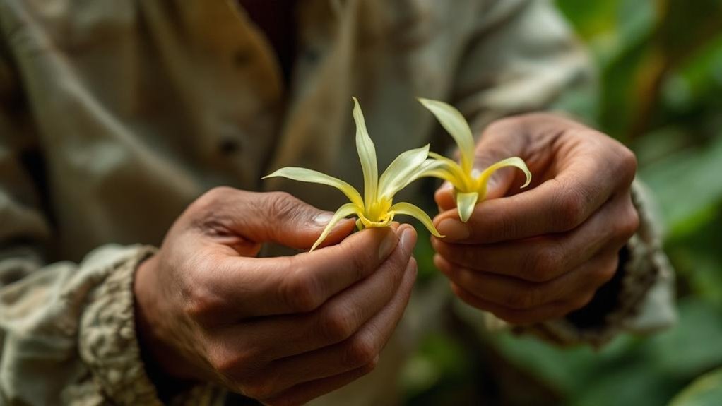 precise hand pollination technique