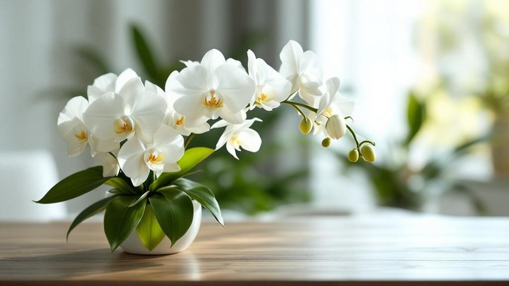 send white sympathy orchids promptly