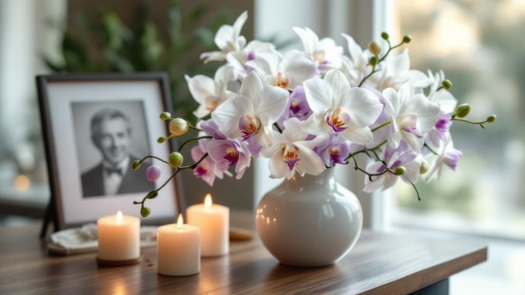 sympathy orchids for memorials