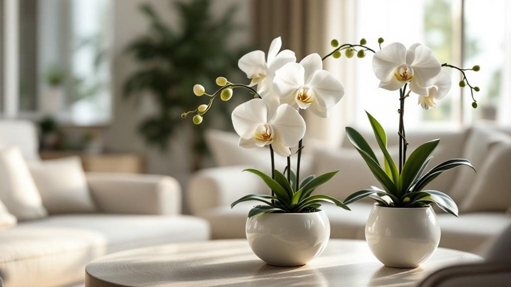 white orchid planters dignity