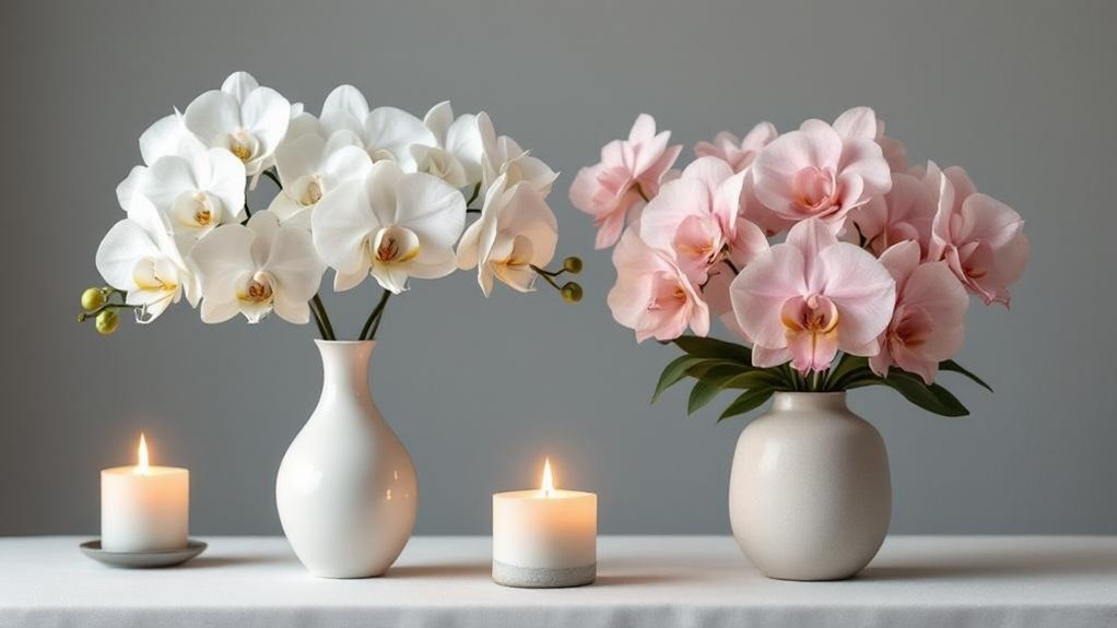 white orchids for sympathy