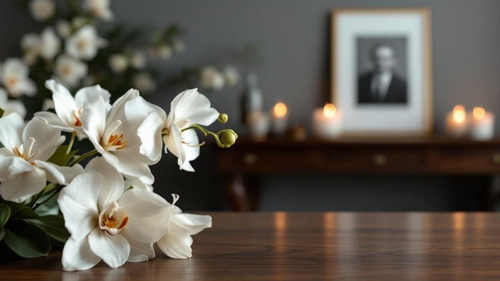 white orchids symbolize enduring remembrance