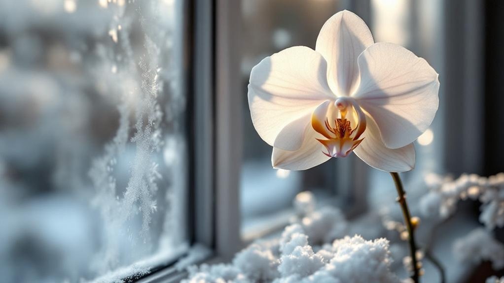 winter orchid resilient quiet beauty